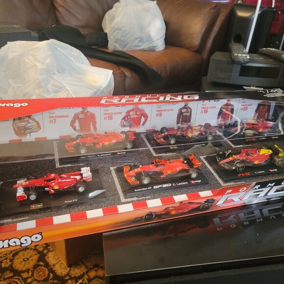Bburago Ferrari Racing Formula 1 F1 1:43 Scale Die Cast Metal 6 Cars Brand New - Picture 10 of 16